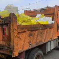 حمل نخاله شن ماسه دیوار گچی پوکه خاک مصالح با خاور