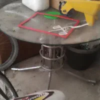 میز شیشه ای گرد