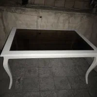 میز نهارخوری6 نفره بدون صندلی ویترین نوچراغ ریموتی