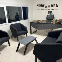 مبل نیمست میز و صندلی اداری52396فوم سرد کمجا