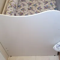 تخت  کنار مادر ۱۰۰*۸۰ همراه با تشک نو|تخت و صندلی بچه|تبریز, |دیوار