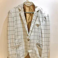 کت سفید چهارخونه برند ورساچه|لباس|رشت, جماران|دیوار