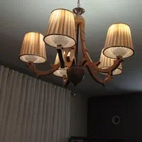 لوستر چوب ۵ شاخه