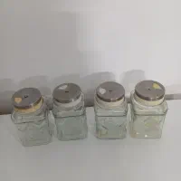 جا ادویه شیشه ای و ظرف سس