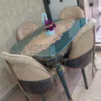 ناهار خوردی ۴ نفره با کاور شفاف