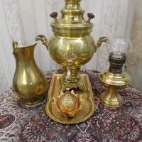 سماور ذغالی برنجی