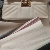 کیف وشال ست کرم درحدنونونو