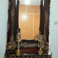 آیینه کنسول چوبی وتابلو