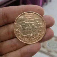 سکه آپولو ۱۱ سال ۱۹۶۹|کلکسیون سکه، تمبر، اسکناس|کرمان, |دیوار