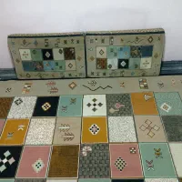 یک جفت پشتی و گلیم فرش 6 متری