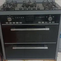 اجاق گاز صفحه شیشه ای پنج شعله