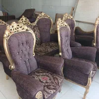 مبل نه نفره استیل در حد نو|مبلمان خانگی و میز عسلی|لنجان, |دیوار