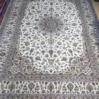 فرش دستبافت ۹ متری کرم کاشان