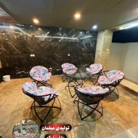 میز‌صندلی باغی،تاب باغی / مدل مهتاب‌