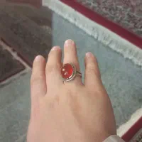 انگشتر نقره، عقیق یمن آبدار|جواهرات|کرج, شهرک بنفشه|دیوار