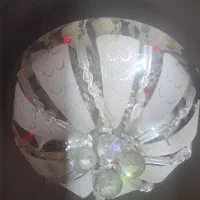 دو لوستر کریستالی+دو لوستر دیوارکوب ست ریموت دار|لوستر و چراغ آویز|کرج, گلشهر|دیوار