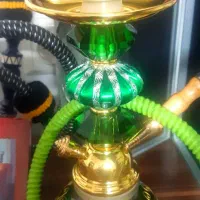 قلیان تزئینی مسافرتی کریستالی برنجی نو