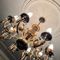 دو عدد لوستر برنز