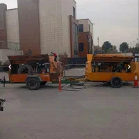 کمپرسور باد برای تخریب بتون،کندن چاه