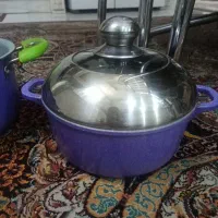 سرویس قابلمه گرانیتی بنفش|ظروف پخت‌وپز|مشهد, نوید|دیوار