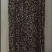 پیراهن نخی زنانه پارچه طرح پلنگی