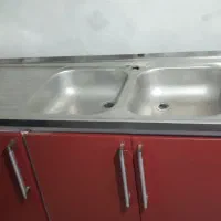 سینک ظرفشویی استیل البرز و کابینت فلزی گالوانیزه