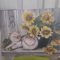 نقاشی رنگ روغن کار دست توافقی|تابلو، نقاشی، عکس|کیش, |دیوار