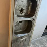 سینک ظرفشویی دو لگنه توکار