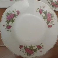 ست غذا خوری گل سرخی 24پارچه