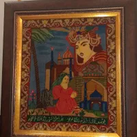 تابلو دست بافت قدیمی تبریزی