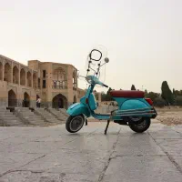 موتور وسپا کلاسیک px-125 بازسازی شده