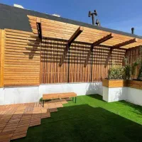 ساخت انواع کلبه و آلاچیق چوبی،کلبه سوئیسی،نما ترمو|خدمات پیشه و مهارت|باسمنج, |دیوار