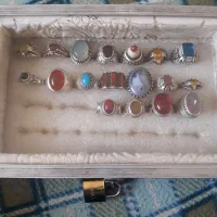 انگشتر نقره|کلکسیون اشیاء عتیقه|ابهر, |دیوار