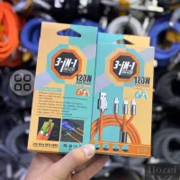 فروش کابل شارژر سه سر 120وات کیفیت عالی