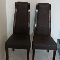 دو عدد صندلی چرم