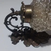 لوستر برنجی دیوار کوب با حباب روش|لوستر و چراغ آویز|تهران, ارامنه|دیوار