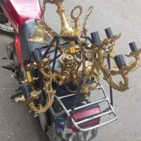 خریداروفروش لوستر برنجی آبکاری اینه شعمدان|لوستر و چراغ آویز|تهران, مهران (سیدخندان)|دیوار