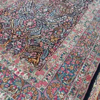 قالی دستباف طرح درختی|فرش|کرمان, |دیوار