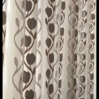 پرده حریر طرح دار