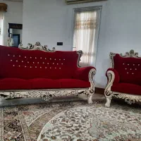 فروش مبل هفت نفره به همراه میز و سه عدد  میز عسلی|مبلمان خانگی و میز عسلی|مینودشت, |دیوار