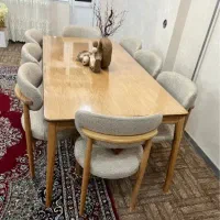میز غذا خوری ۸ نفره باصندلی