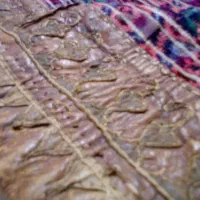 ننو یا گهواره چرمی قاجاری|کلکسیون اشیاء عتیقه|پاکدشت, پاکدشت (مامازند)|دیوار