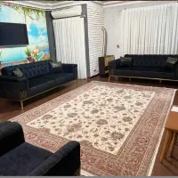 مبل ۸ نفره چستر تخت خواب شو چرم مخمل مشکی