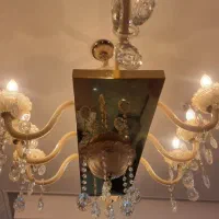 دوعدد لوستر کریستال ست مناسب پذیرابی و ناهار خوری|لوستر و چراغ آویز|تهران, دریا|دیوار