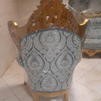 مبل سلطنتی ۹نفره مدل پادشاهی تمام راش پارچه ترک نو|مبلمان خانگی و میز عسلی|زنجان, |دیوار