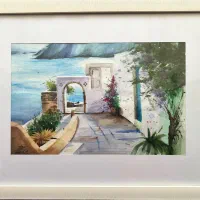 تابلو آبرنگ|تابلو، نقاشی، عکس|تهران, ترمینال غرب|دیوار