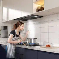 هود توکار مخفی کف شیشه موتور فلز