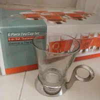 لیوان دسته دار نگینی