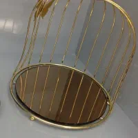 گلدان وپایه شیرینی خوری هفت سین برنزکتری استیل