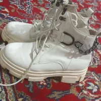 نیم بوت زنانه، سفیدرنگ،سایز39